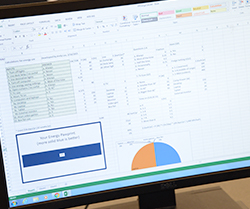 Excel spreadsheet calculator document