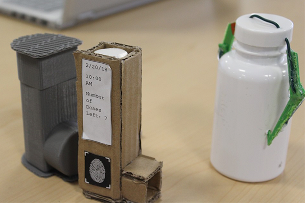 Samples of student prototypes designed for opioid control